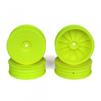 Speedline Buggy Wheels for TLR 22-4 / Tekno EB410 / Front / YELLOW / 4Pcs