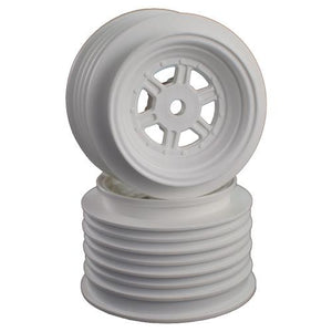 Gambler Rear Wheels for Late Model / MWM / Street Stock / 12mm Hex / AE -TLR / WHITE (4 PC)