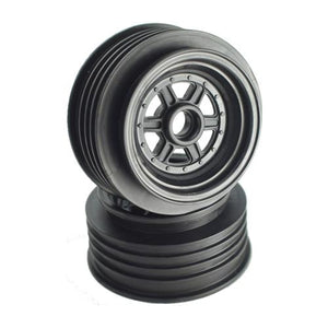 Gambler Front Wheels for 3/8" Bearing / Custom Works / GFRP / BLACK (4 PC)
