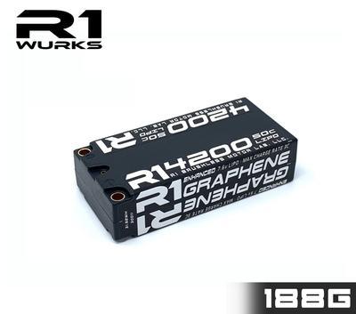 R1 4200mah 50C 7.6V 2S LIHV Enhanced Graphene Shorty Battery