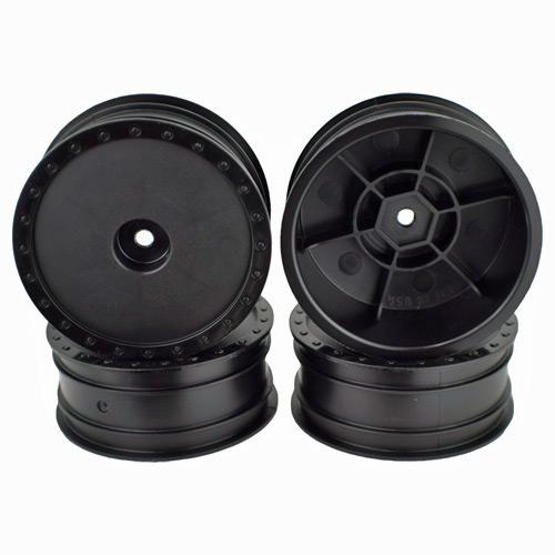 Borrego Wheels for Associated B6 / Kyosho RB6 / Front / BLACK / 4Pcs